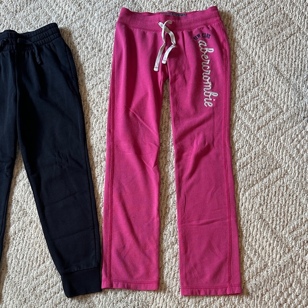 Abercrombie & Fitch Pink Joggers with Drawstring